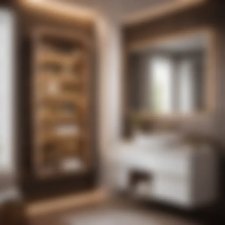 Vertical Efficiency Organization Compact bathroom organization using vertical space efficiently