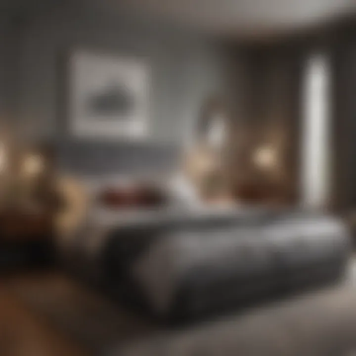 Cozy Small Bedroom with Oversized Bed Cozy small bedroom arrangement with oversized bed