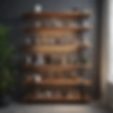 Creative configurations of freestanding shelves