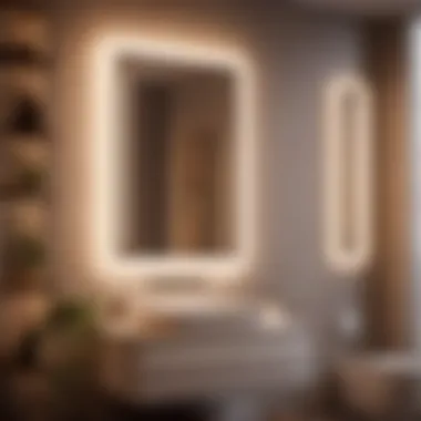 Ambient Lighting Innovation Creative use of lighting to enhance small bathroom design