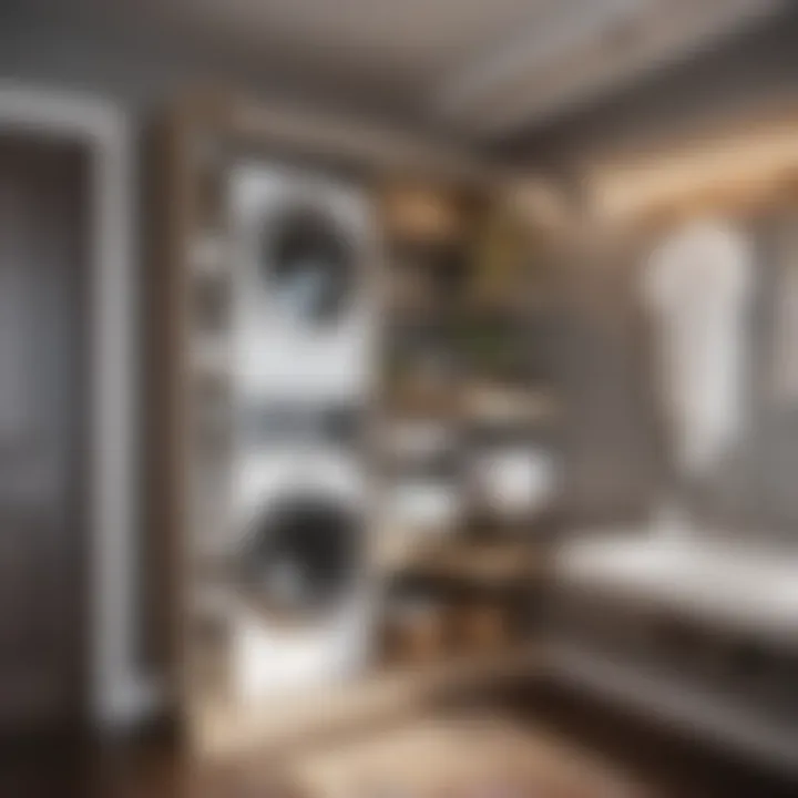 Vertical hanging shelf showcasing space optimization