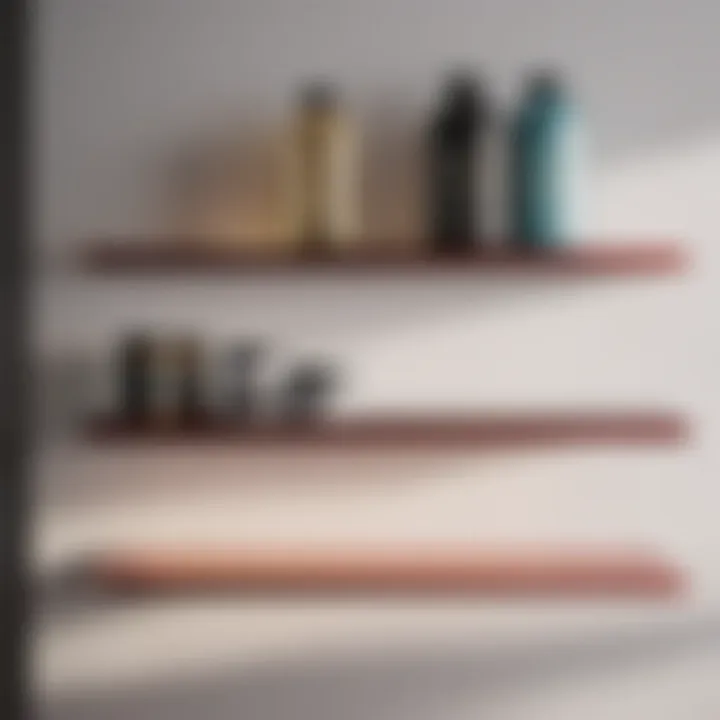 Minimalistic Narrow Laundry Shelf Design
