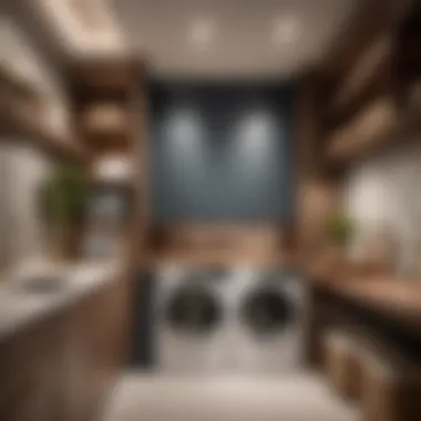 Strategic Space Management in Laundry Room Space Optimization Through Over-Washer Shelf Installation
