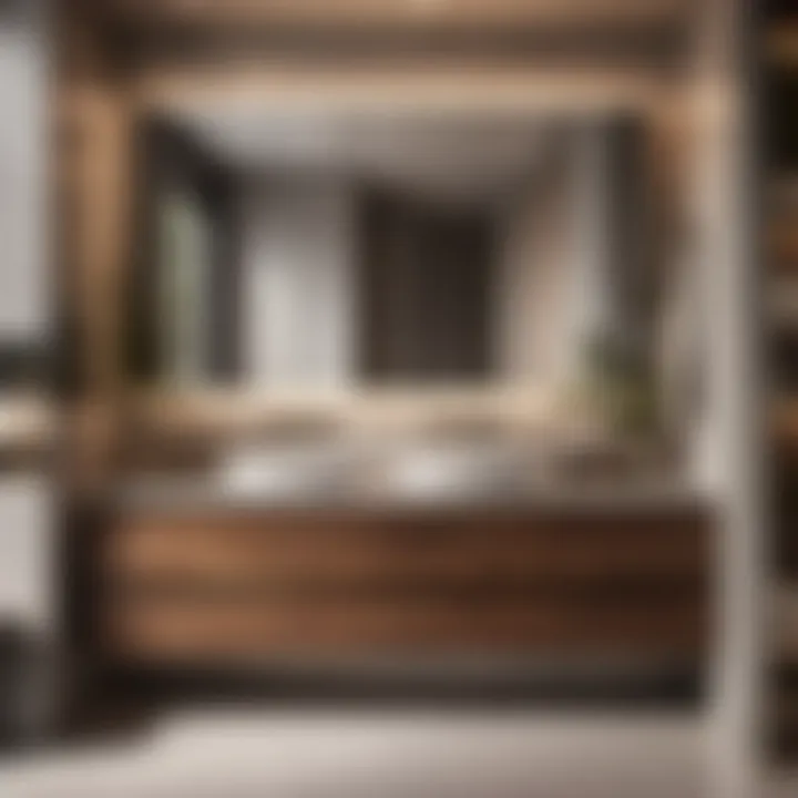 Sleek Modern Bathroom Cabinet Design