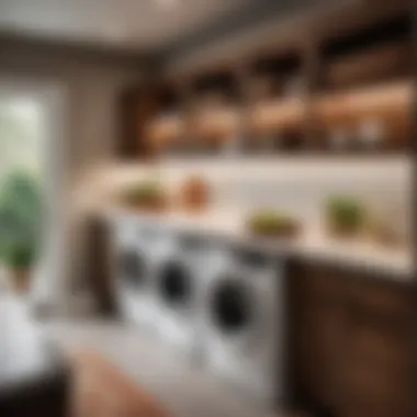 Elevating Aesthetics with Decorative Touches Stylish Decor Elements Enhancing Over-Washer Shelf