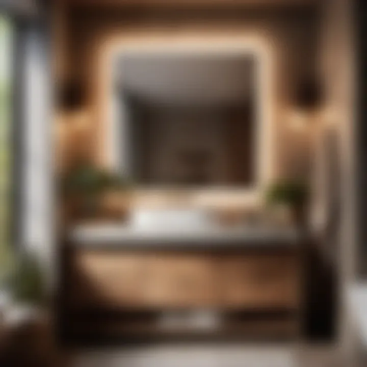 Aesthetic Bathroom Harmony Harmonious blend of colors and textures in a well-designed bathroom space