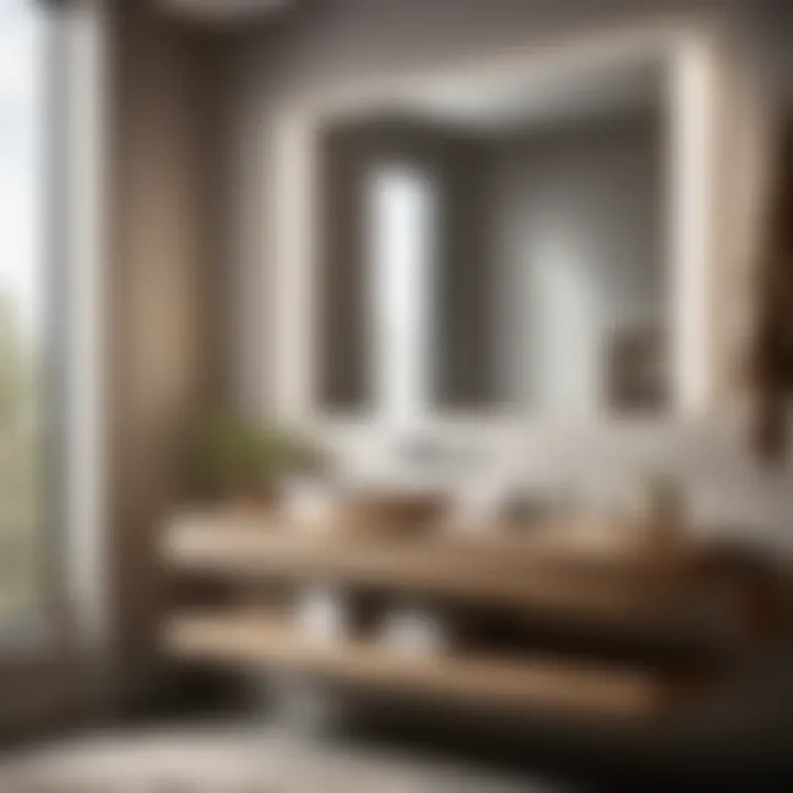 Sleek Floating Vanity for Modern Spaces Minimalist Floating Vanity with Integrated Sink