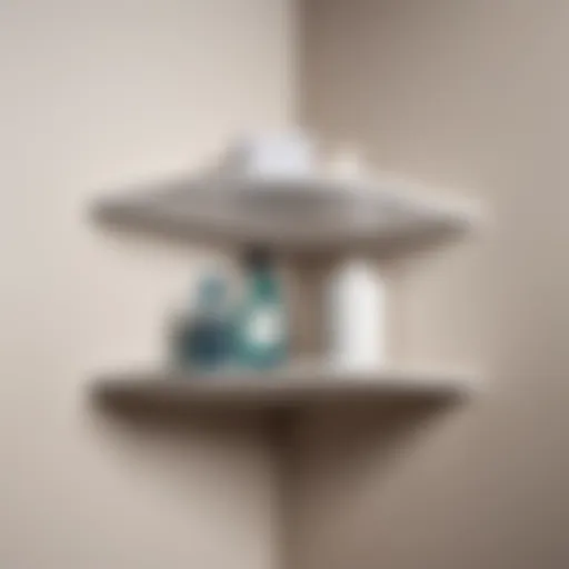 Minimalist Laundry Room Corner Shelf