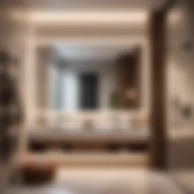 Vanity Space Optimization Smart vanity design for small bathroom space optimization