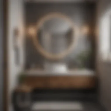 Enhancing Aesthetic Appeal with Material Choices Sophisticated material choices enhancing the aesthetic appeal of a small bathroom.