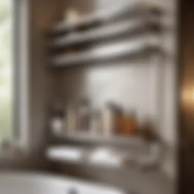Functionality Meets Style: Stainless Steel Shelf Display in Bathrooms Functional and Stylish Stainless Steel Bathroom Wall Shelf Display