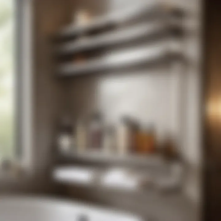 Functionality Meets Style: Stainless Steel Shelf Display in Bathrooms Functional and Stylish Stainless Steel Bathroom Wall Shelf Display