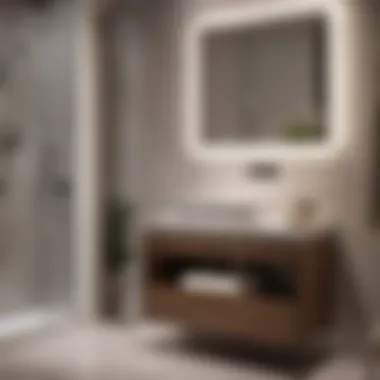 Space-Saving Vanity Design Compact Bathroom Vanity Setup