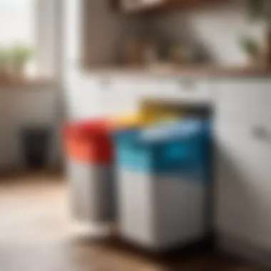 Color-Coded Laundry Bins