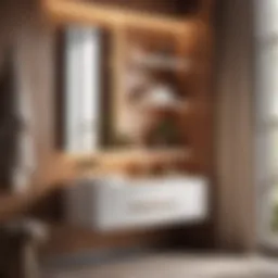 Elegant storage solutions for small bathrooms