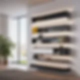 Innovative wall-mounted shelving