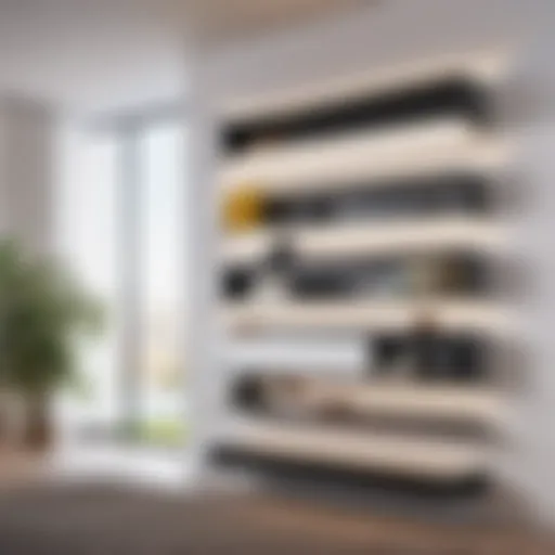 Innovative wall-mounted shelving