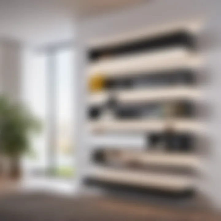 Innovative wall-mounted shelving