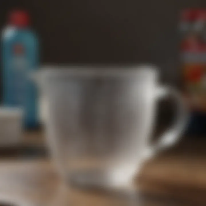 Measuring cup with precise detergent amount