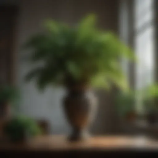 Elegant Foliage of an Indoor Plant