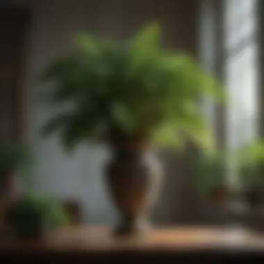 Elegance in Greenery Elegant Foliage of an Indoor Plant
