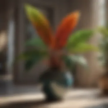 Tropical Elegance Tropical Vibe of an Indoor Plant
