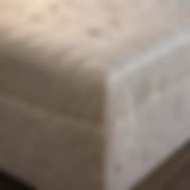 Luxurious Memory Foam Technology Close-up of memory foam mattress on sleeper sectional