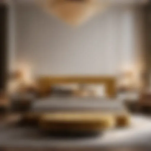 Elegant Meridian Bed with Velvet Upholstery