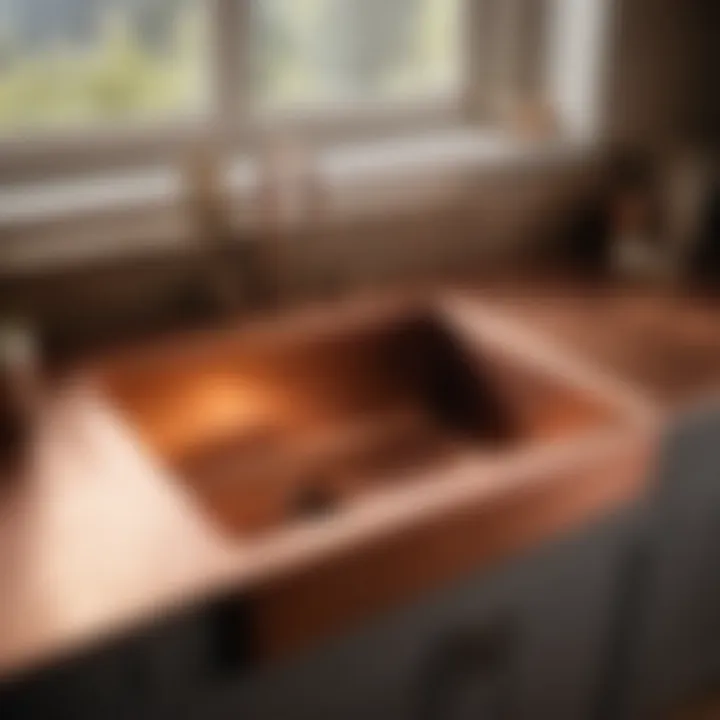 Copper Sophistication Metal Laundry Room Sink - Copper Sophistication