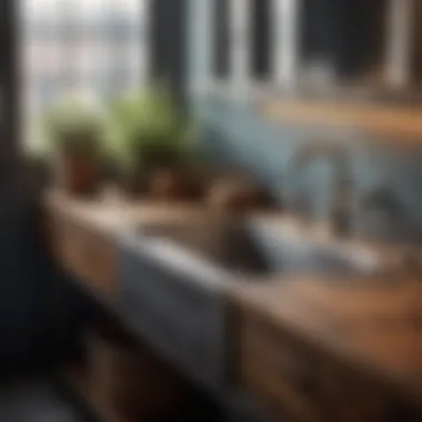 Industrial Chic Design Metal Laundry Room Sink - Industrial Chic Design