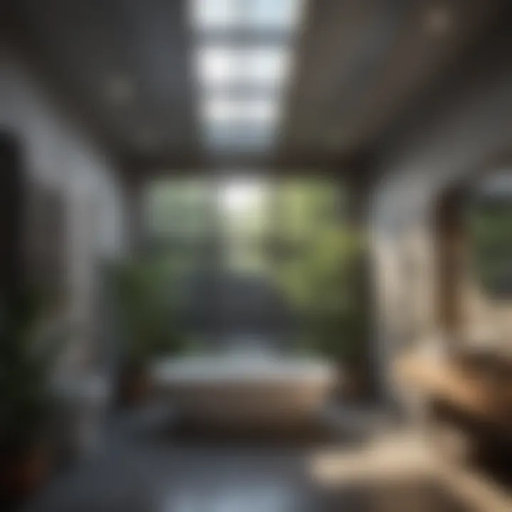 Indoor Oasis Interior of a home with metal roof bathroom vent