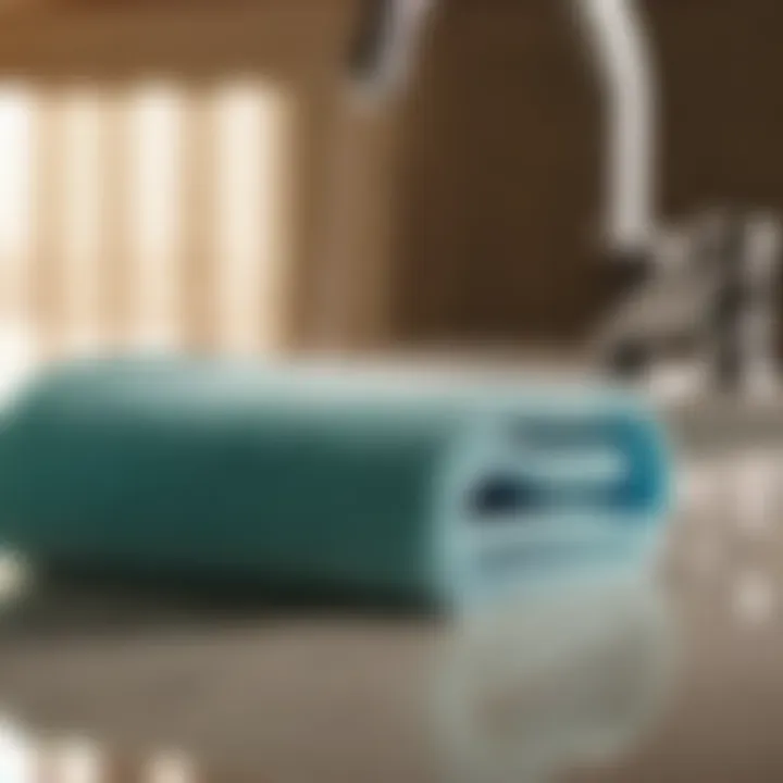 Microfiber pad for sink polishing