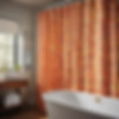 Bold Patterned Mid-Century Modern Shower Curtain
