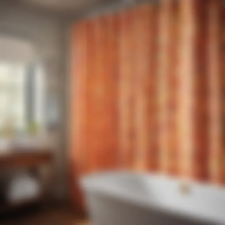 Bold Patterned Mid-Century Modern Shower Curtain