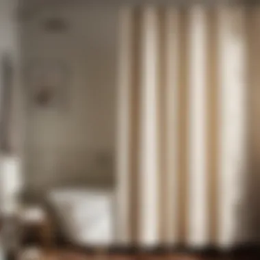 Vintage Inspired Bathroom Shower Curtain