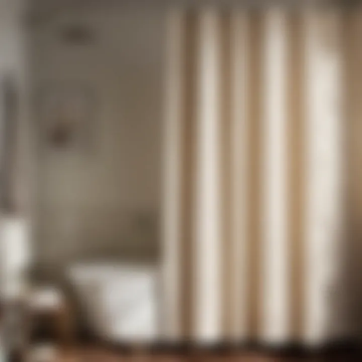 Vintage Inspired Bathroom Shower Curtain