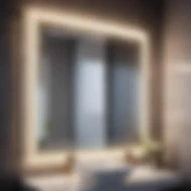 Elegant Diamond-encrusted Mirror Feature