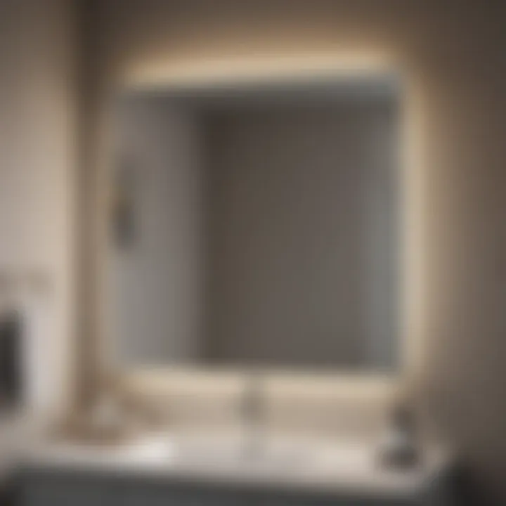 Minimalist acrylic replacement shade for bathroom vanity light
