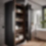 Sleek Storage Solutions Minimalist Bathroom Cabinet Organization