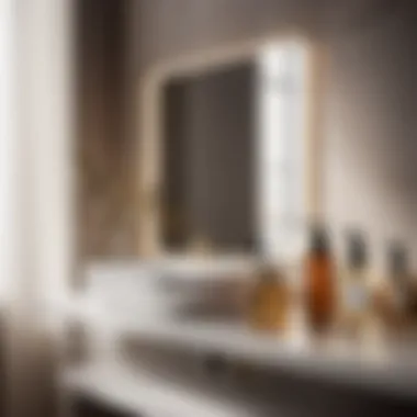 Sleek Hygiene Must-Haves Minimalist bathroom with essential hygiene items