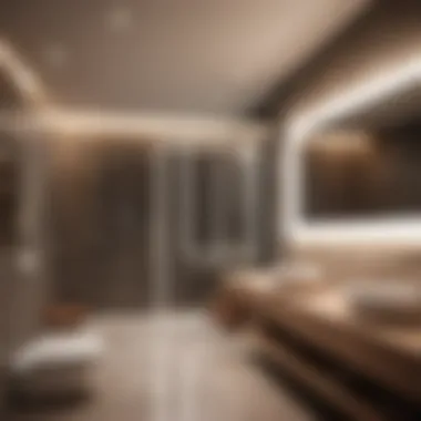 Enhancing Bathroom Aesthetics with Functional Design Minimalist bathroom with air conditioner for moisture control