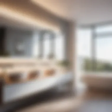 Minimalist bathroom with Scandinavian design