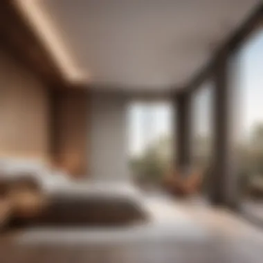 Modern Minimalist Bedroom with Integrated Balcony Minimalist bedroom design featuring a seamlessly integrated balcony