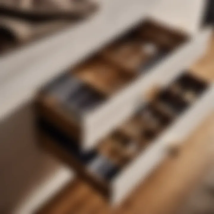 Minimalist Bedroom Dresser with Hidden Drawer Compartments