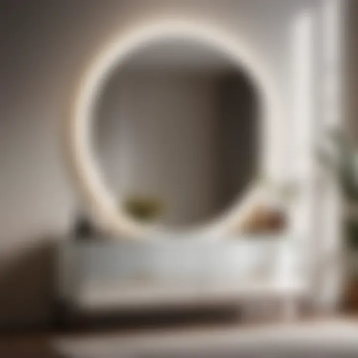Minimalist Bedroom Dresser with Integrated Mirror