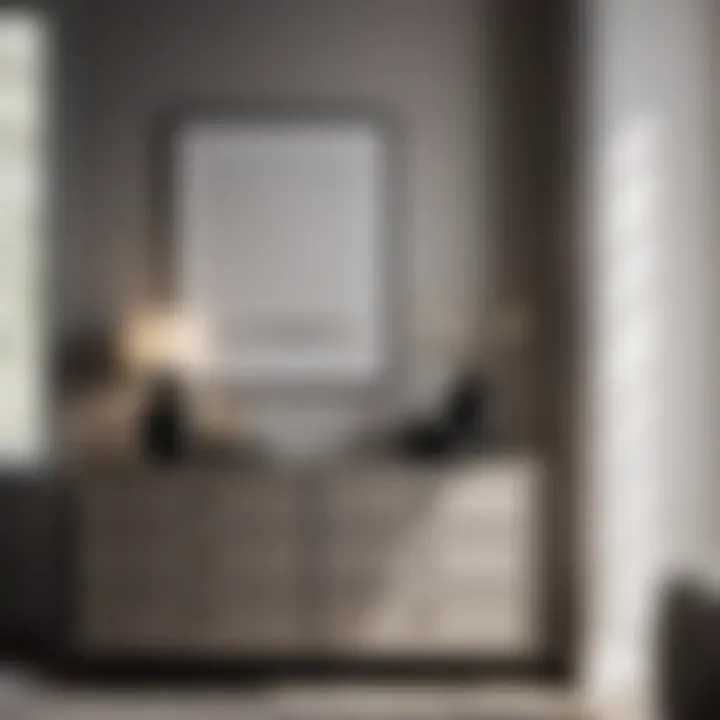 Minimalist Bedroom Dresser in Monochrome Palette
