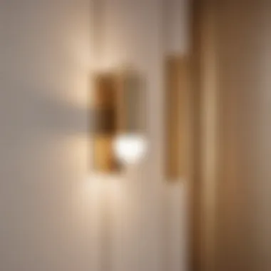 Minimalist bedroom with understated wall sconces