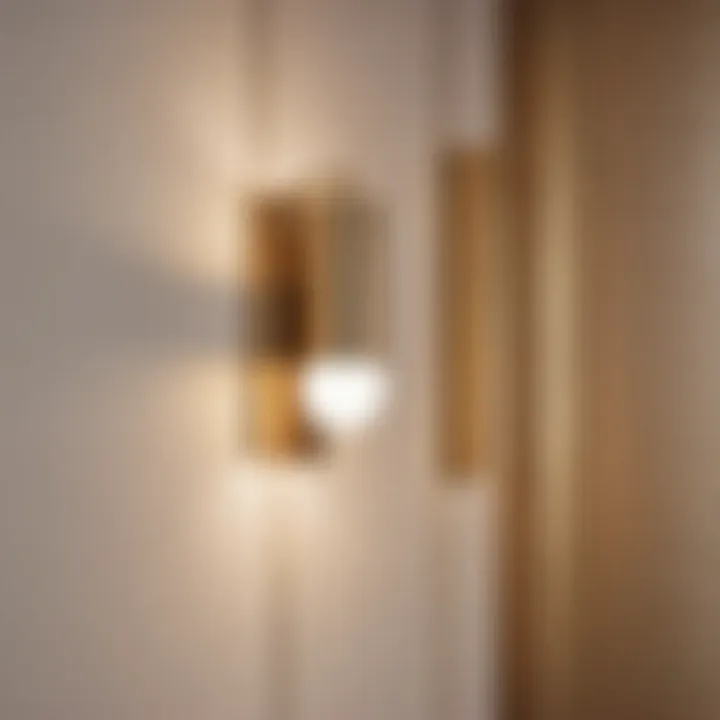 Minimalist bedroom with understated wall sconces