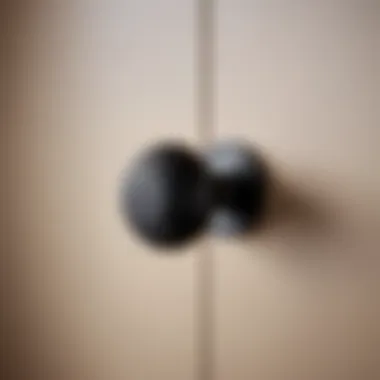 Minimalist Black Matte Knob