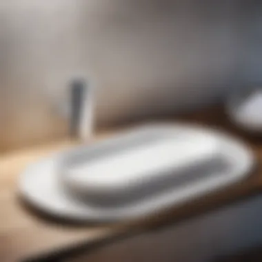 Contemporary Ceramic Bathroom Tray Minimalist Ceramic Bathroom Tray